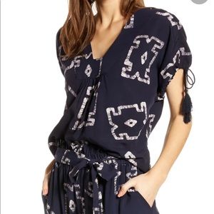 ANTHRO- The Odells Sierra Batik Crete top